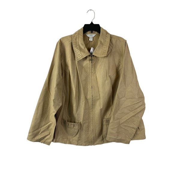 CJ Banks Jackets & Blazers - CJ Banks Women's Tan Jacket